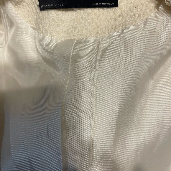 Zara Textured Cream Blazer - Picture 6 of 7